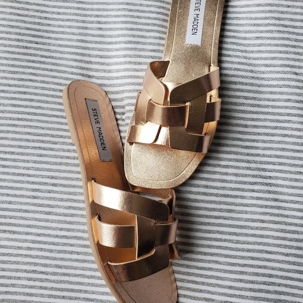 Steve Madden Rose Gold Sandals